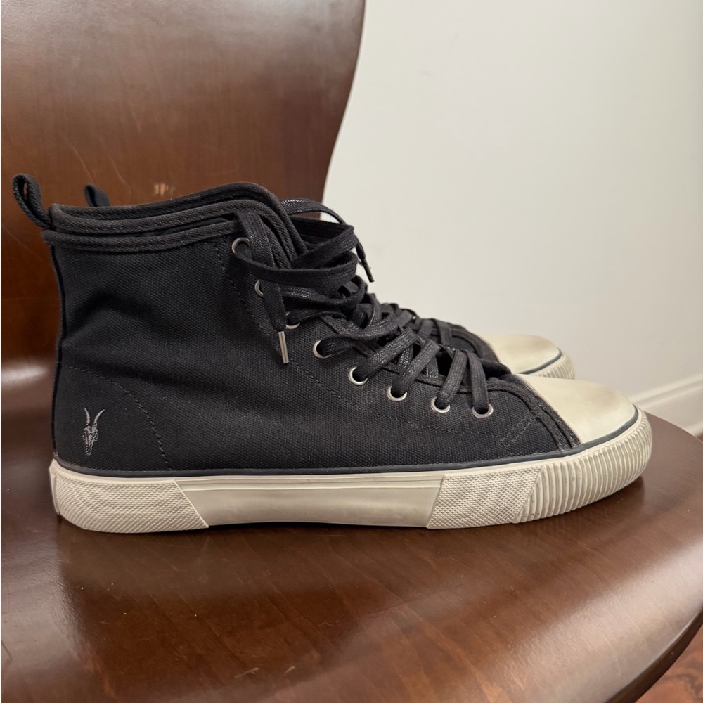 All Saints Rigg High Top Canvas Black size 10